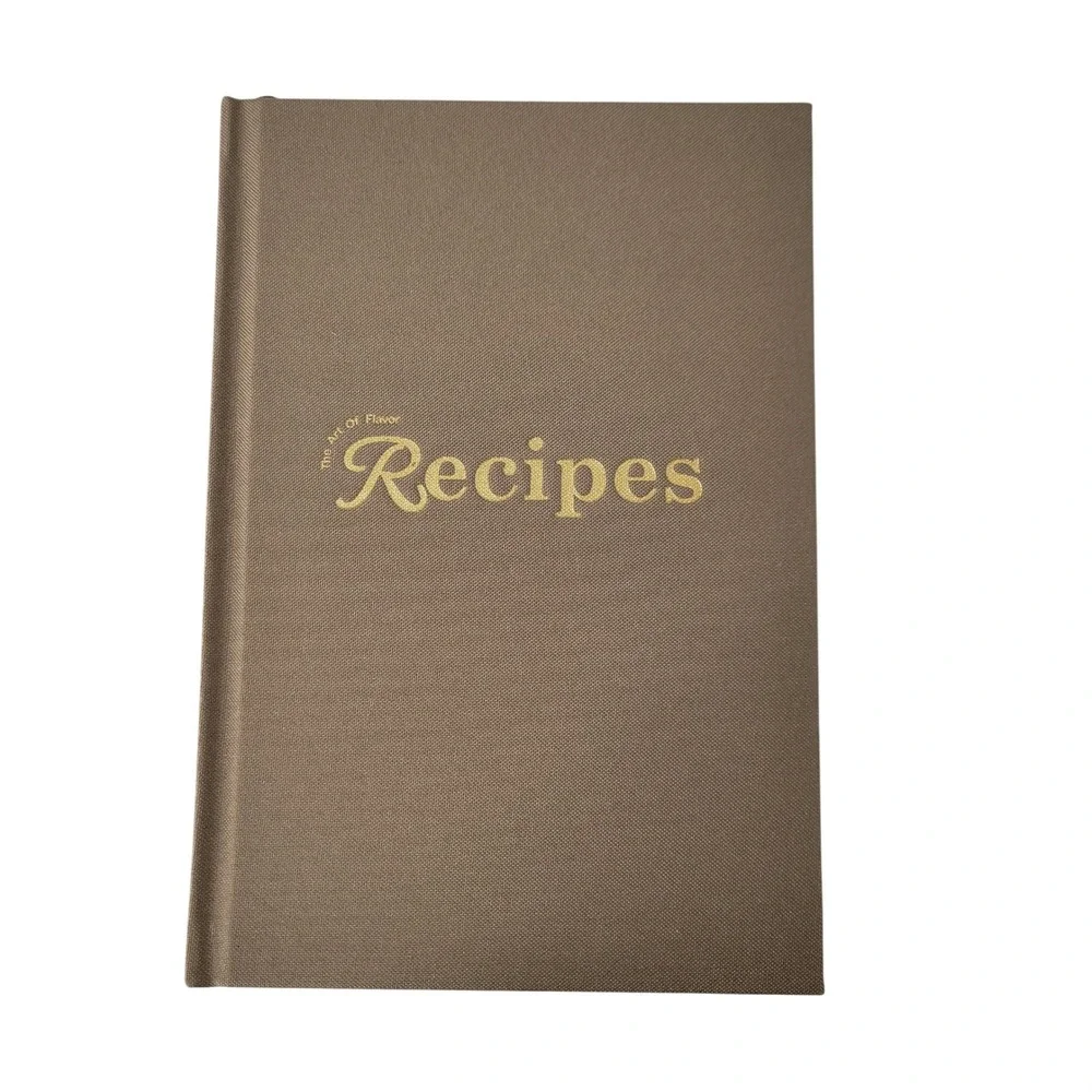 Elegant Gold‎ Script Recipes Journal Hardcover Recipe Book